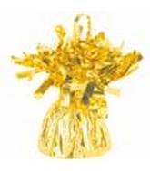 6 oz Yellow Foil Wrapped Balloon Weight