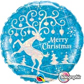 18" Decorated Reindeer Balloons