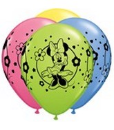 11" Assorted Latex Balloons Minnie Mouse