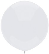 17" Outdoor Display Balloons (72 Per Bag) Bright White