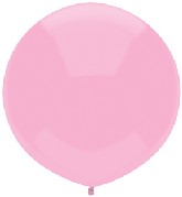 17" Outdoor Display Balloons (72 Per Bag) Real Pink