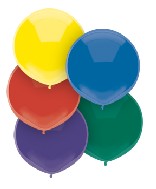 17" Outdoor Balloons (72 Count) Royal Rich Assortment