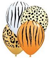 11" Jungle Assortment Latex Balloons (50 Count)