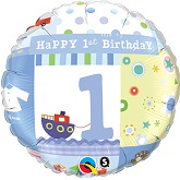 1st Birthday Mylar Balloons
