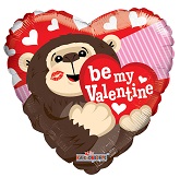 18" Be My Valentine Gorilla Balloon