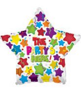 17" The Party Starts Here Packaged Balloon