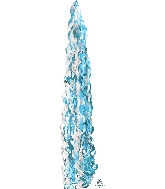 34" X 6" Twirlz Balloon Tail Blue