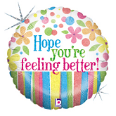 36" Feeling Better Flowers Balloon