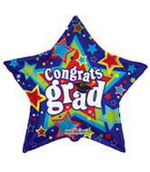 36" Stars Congrats Grad Balloon