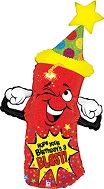 43" Happy Birthday Firecracker Blast Balloon