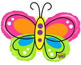 28" Beautiful Butterfly Balloon Mighty Bright