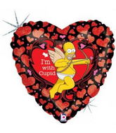 18" I'm With Cupid Simpsons Balloon