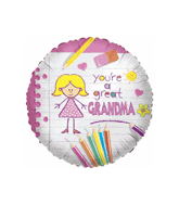 18" Great Grandma Mylar Balloon