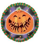 18" Funny Pumpkin Happy Halloween Teeth Balloon