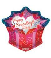 36" Sweetest Day Gift Jumbo Shape Balloon