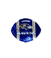 9"  Airfill Balitmore Ravens Football Shape Balloon