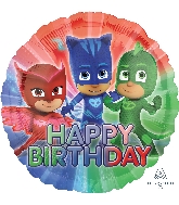 18" PJ Masks Happy Birthday Balloon