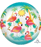 16" Orbz Let's Flamingle Floating Flamingo Balloon