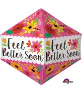 21" Jumbo Feel Better Soon Floral Balloon
