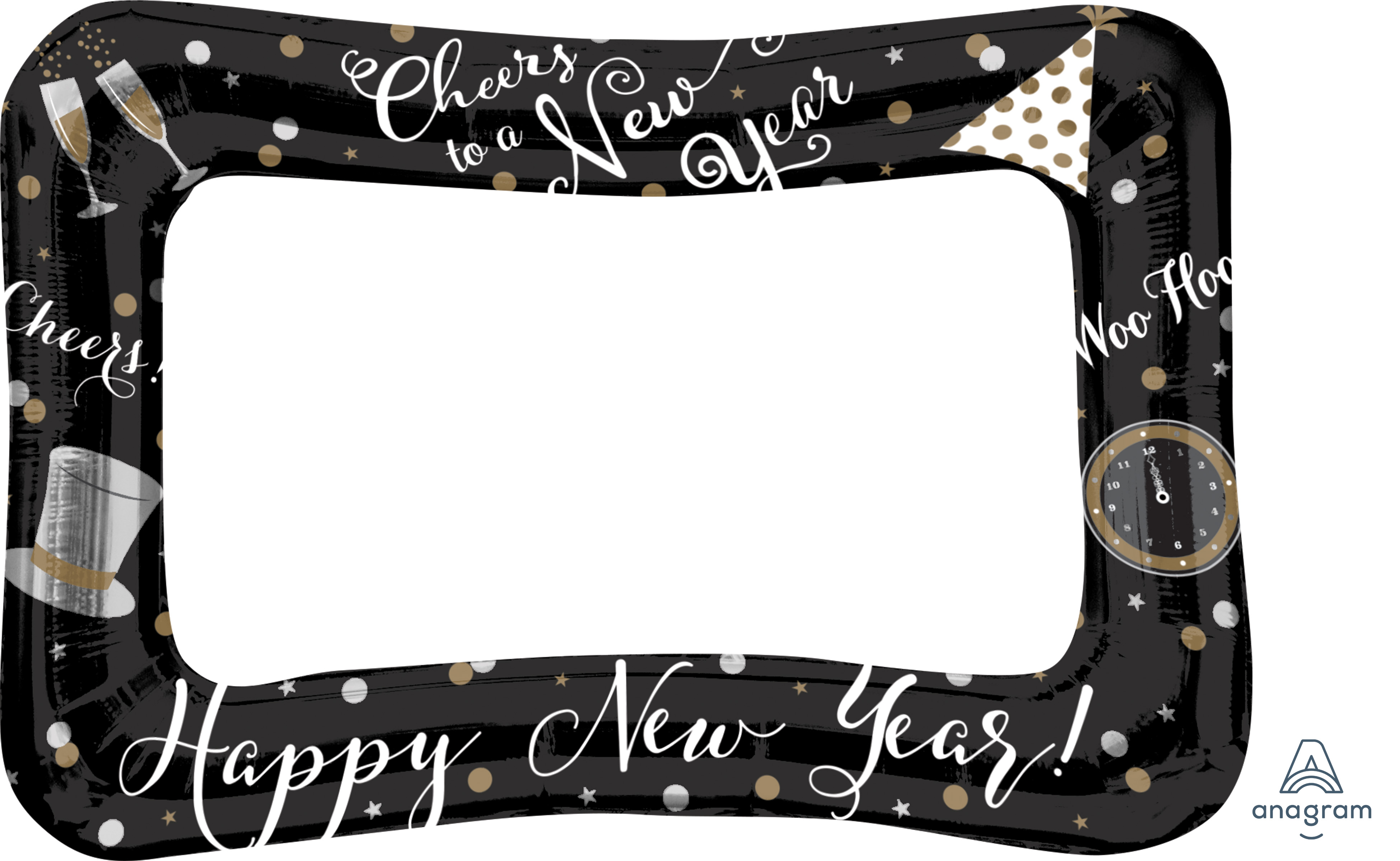 25" Inflatable Frame New Year's Selfie Frame Balloon