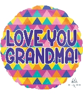 18" Grandma Triangle Pattern Balloon