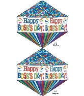 21" Ultrashape Anglez Boss's Day Dots & Stripes Balloon