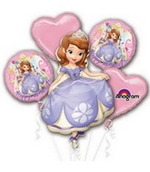 Sofia the First Bouquet of Balloons