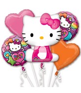 Hello Kitty Rainbow Bouquet of Balloons