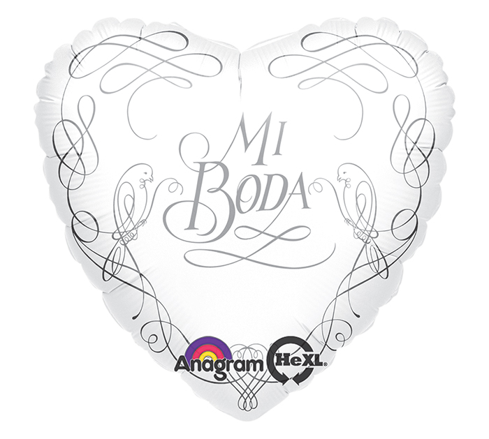 18" Mi Boda Mylar Balloon (Spanish)