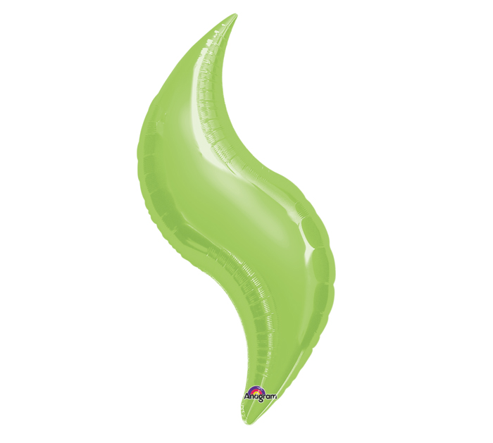 28"Airfill Only Mini Lime Curve Balloon