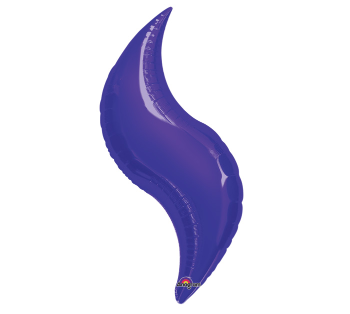 42" SuperShape Purple Curve Balloon