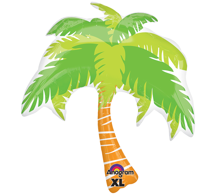 NEW  Themed  Party Summer Scene Palm Tree SuperShape Foil Balloons
