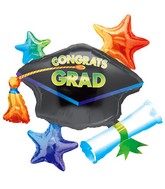 31" Congrats Grad Cluster Balloon