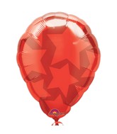 18" Shape Perfect Balloon Red Stars