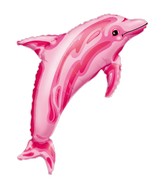 Airfill Only Mini Shape Pink Dolphin Balloon