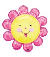 29" SuperShape Chatterbox Pink Flower Balloon