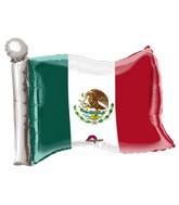 Airfill Only Mini Shape Mexican Flag Balloon