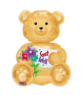 Airfill Only Mini Shape Bear Get Well Balloon