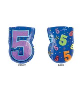 20" Junior Shape 5 Multi-Color Balloon