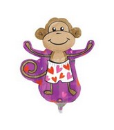 Airfill Only Mini Shape Love Monkey Balloon