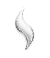 42" SuperShape Silver Curve Balloon