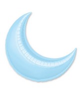 26" Pastel Blue Crescent Moon Balloon