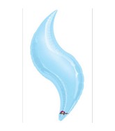 42" SuperShape Pastel Blue Curve Balloon