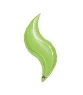 15"Airfill Only Mini Lime Curve Balloon