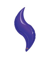 19" Airfill Only Mini Purple Curve Balloon