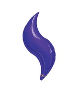 28"Airfill Only Mini Purple Curve Balloon