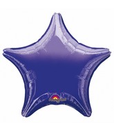 4" Airfill Only Star Purple Star Balloon