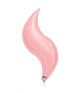 19" Airfill Only Mini Pastel Pink Curve Balloon
