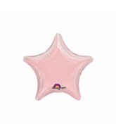 9" Airfill Only Star Pastel Pink Star Balloon