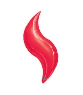 36" SuperShape Red Curve Balloon